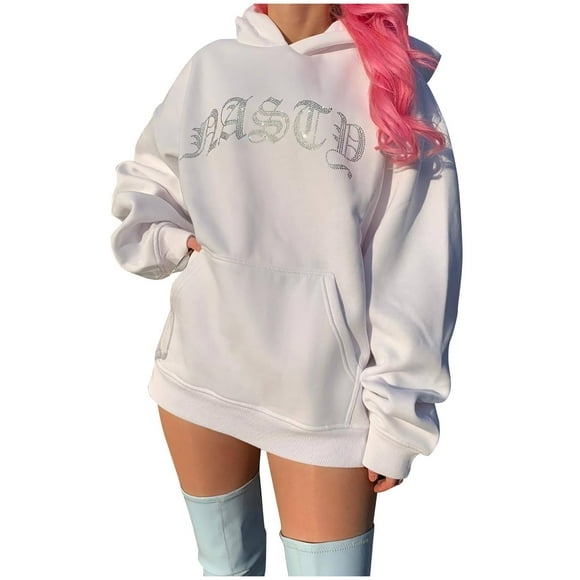 Blouses for Women Casual Women Casual Patterned Long Sleeves Pullover Blouses Hooded Sweatshirt Tops Women Tops and Blouses Tops for Women Casual Hooded Sweatshirt Women