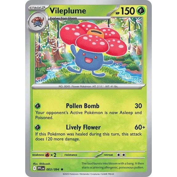 Pokemon Phantasmal Flames Holo Rare Vileplume #3