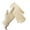 Apricot yellow, variant on Winter Thermal Gloves Fleece Lined Windproof Finger Holes For Outdoor Hiking Cycling Coldproof