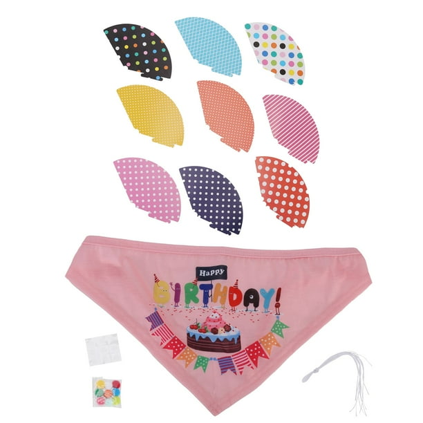 Sombrero De Cumpleaños para Perros, Kit De Sombrero De Fiesta para Perros con Bufanda para Mascotas, Decoraciones De Cumpleaños para Cachorros Y Gatos, Accesorios para Disfraces De Mascotas