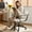 Beige, variant on ALLGOD Home Office Chair with PU Leather, Adjustable Height Rocking Office Chair, Desk Chair with 360° Swivel, Computer Chair for Living Room, Bedroom, Student, Adults, Brown
