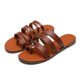 thumbnail image 1 of Zapatos de mujer Playa ligera Estilo romano Zapatillas de cuero con tiras Sandalias casuales de tacón plano Wmkox8yii  ytu2710, 1 of 8
