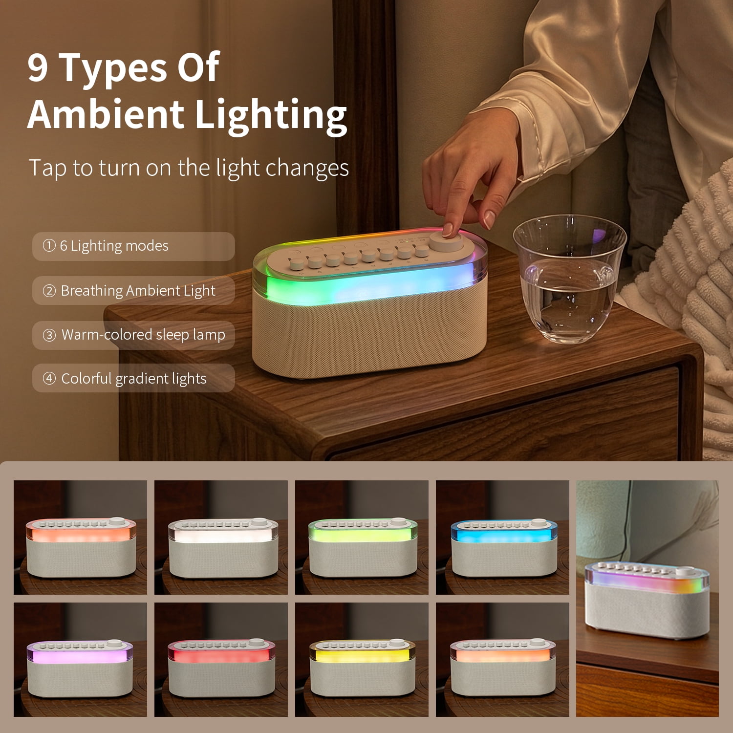 ANTBOOK White Noise Sound Machine for Sleep with Bluetooth – picture 8