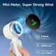 thumbnail image 4 of Portable Handheld Turbo Fan Foldable Handheld Mini Fan with Air Turbo Cooling, Rechargeable Personal Pocket Fan for Outdoor Travel, 4 of 5