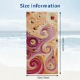 thumbnail image 3 of PHYHOO Gold Pink Chocolate Towel for Pool Sand Free Travel Towels Modern Abstract Summer Microfiber Bath Towel for Kids Adults 30x60in, 3 of 8