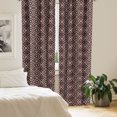 thumbnail image 2 of Ambesonne Ethnic Window Curtains, Ornament Old Style, Each 28" W x 63" L, Dark Brown and Ivory, 2 of 4