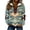 ☃048-Multicolor, variant on Women's 2026 Casual Aztec Cow Print Zipper Collar Pullover Sweatshirt Western Cowgirl Ethnic Style Blouse