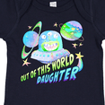 thumbnail image 4 of Inktastic Out of This World Daughter Cute Alien in Outer Space Girls Baby Bodysuit, 4 of 5