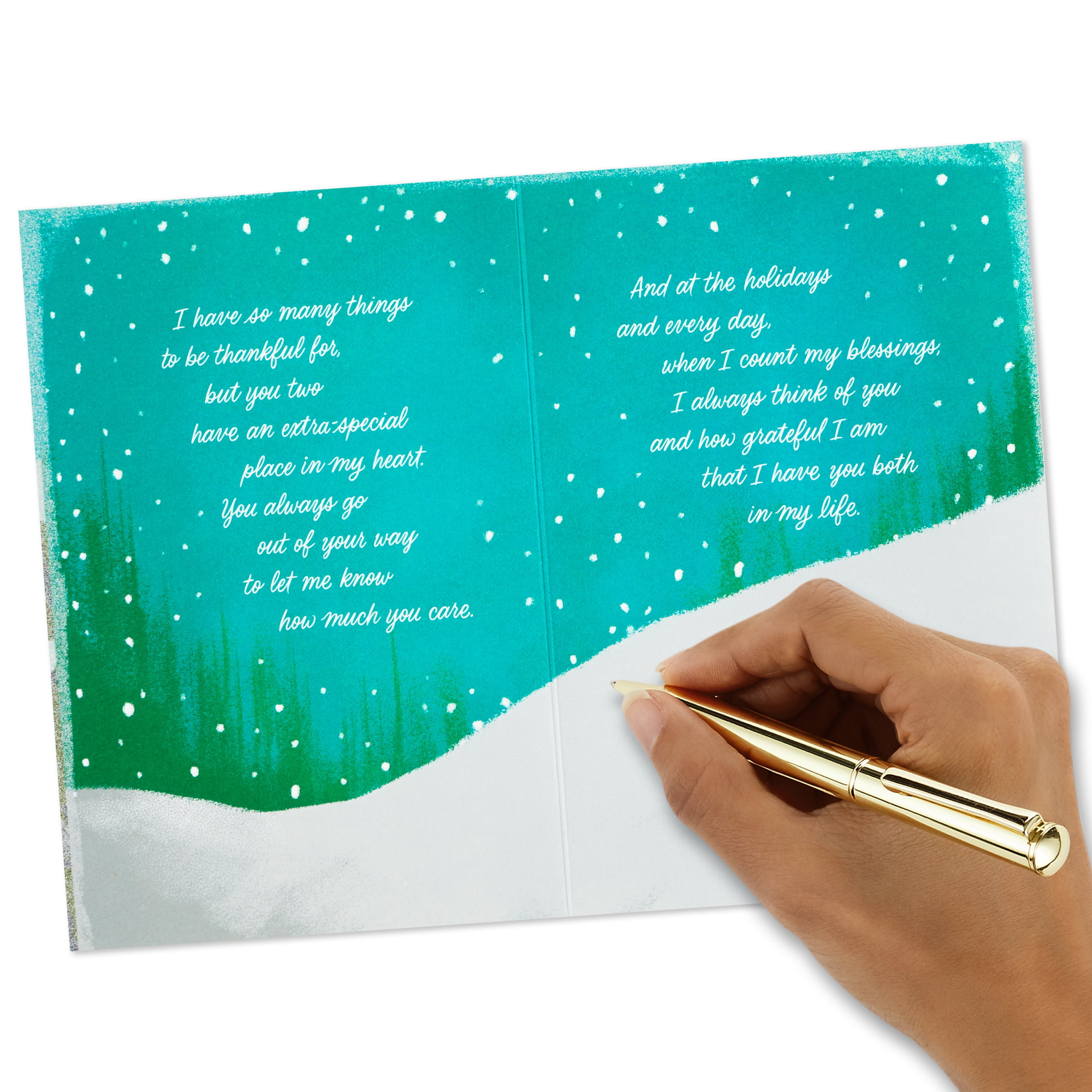 Hallmark Christmas Greeting Card for Daughter and Son-in-Law (I'm So Blessed to Have You)