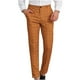 thumbnail image 2 of Pantalones rectos de corte recto con estampado de cuadros y bolsillos para hombre, pantalones casuales con botones, 2 of 6