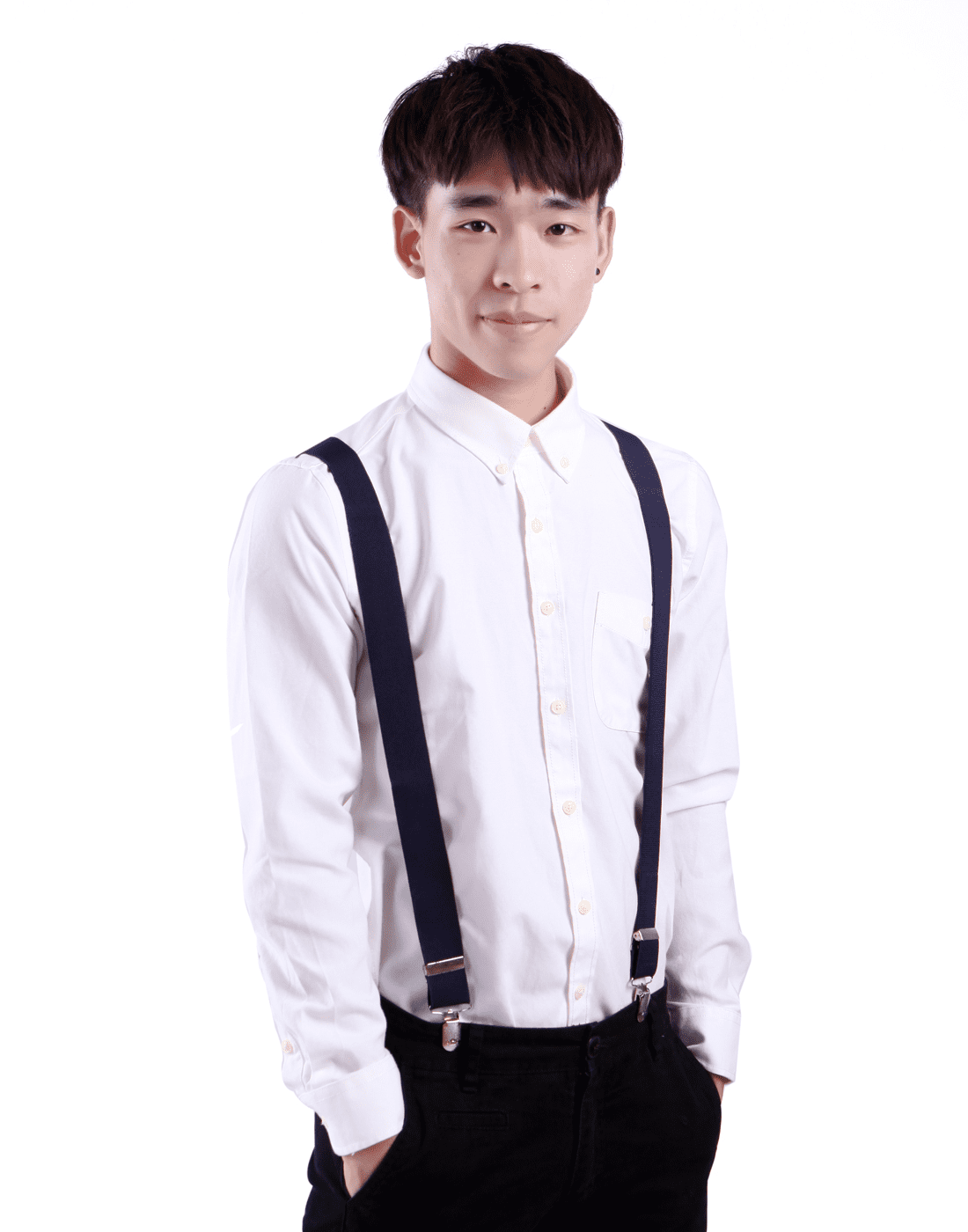 Men Dress Shirt Elastic Suspenders Adjustable Clip-on Belt Strap Formal Wedding
