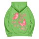 thumbnail image 3 of Sudadera con capucha Gotyou Pink Palm Puff mujer Verde L, 3 of 5