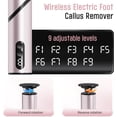 thumbnail image 4 of 2-in-1 Rechargeable Electric Foot Callus Remover, 900RPM 9-Speed Foot File Scrubber for Dead Skin & Cracked Heels, Pedicure Tool for Feet (1 Pack), 4 of 8