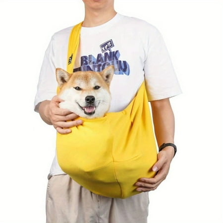 Portable Pet Sling Carrier - Adjustable Strap  Large Capacity Dog Bag for Easy Travel and Comfortable Carrying