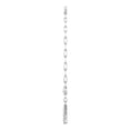 thumbnail image 5 of ARAIYA FINE JEWELRY Sterling Silver Asscher, Emerald and Round-Shape Lab-Grown Diamond Link Pendant&nbsp;with Silver Cable Chain Necklace (2 1/2 cttw, D-F Color, VS1 Clarity)18", 5 of 7