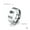 8mm-Silver, variant on 6/8mm Black Cross Band Titanium Steel Men's Women's Silver Couple Ring Size 6-12