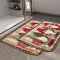 thumbnail image 2 of 1pc Three Gnomes with Christmas Absorbent Non-Slip Bathroom Thickened Flannel Rug Decor,Soft,Quick Drying,Suitable For Indoor/outdoor Use,Bathrooms,Bedrooms,Kitchens,Terrace,Laundry Rooms,16"x24", 2 of 9
