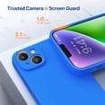 thumbnail image 5 of Designed for iPhone 14 Plus Case ,[Upgraded Enhanced Camera Protection],Shockproof Liquid Silicone Case with Microfiber Lining,6.7 inch(Mediterranean Blue), 5 of 17