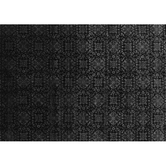 Ahgly Company Indoor Rectangle Abstract Gray Contemporary Area Rugs, 5' x 8'