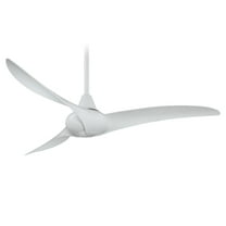 Ceiling Fan In Contemporary Style 12.5 Inches Tall By 52 Inches Wide-White Finish-White Blade Color Minka Aire Fans F843-Wh