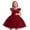 Red, variant on Kiijoy Toddler Girls Elegant Princess Party Dress Flutter Sleeve Evening Gown Prom Dress