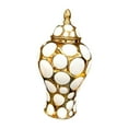 thumbnail image 1 of Jarrón de porcelana con forma de jengibre, florero de cerámica, exhibición artesanal, arreglo floral M, 1 of 9