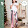 thumbnail image 2 of Hello Mello Holiday Lounge Soft Pants Pajama Bottoms, Sugar Rush Medium/Large (Women's), 2 of 10