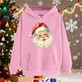 thumbnail image 5 of Women’s Retro Santa Claus Print Hooded Sweatshirt Long Sleeve Baggy Christmas Pullover with Pockets Festive Merry Christmas Hoodie for Holiday Outfits 2025 Trendy Casual Top, 5 of 5