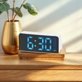 thumbnail image 2 of NOMADIC NOOK 2 Pcs Digital Dual Alarm Clock with Night Light, Day of Week, Temperature, Dimmable, Snooze,12/24H for Bedroom Black Blue White Blue, 2 of 6