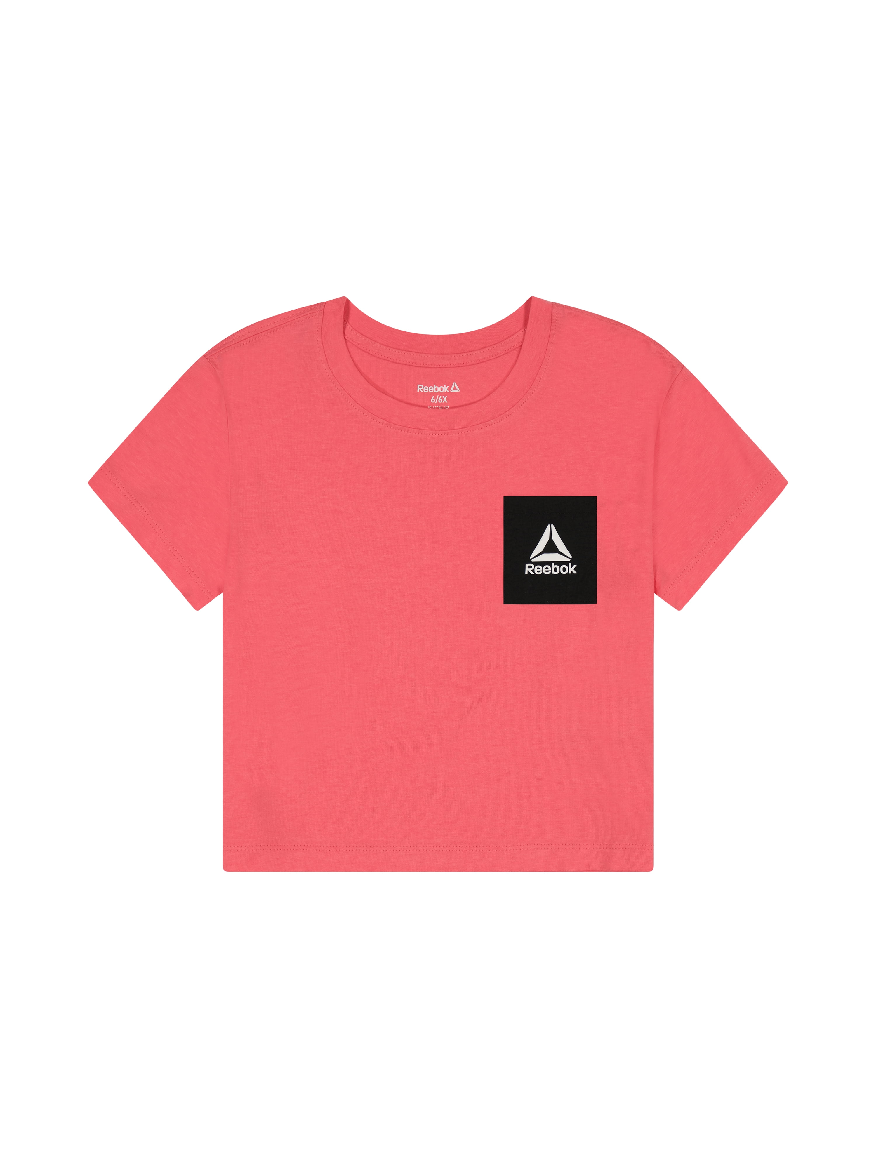 Reebok Girls Swift Cropped Pocket T-Shirt, Sizes 4-18