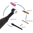 thumbnail image 3 of Cabezal De Soplete De Soldadura, Operación Giratoria De 360 ​​Con Una Sola Mano Cabezal De Soplete De Soldadura De Argón Fácil De Conectar A Prueba De Fugas Para La Industria, 3 of 7