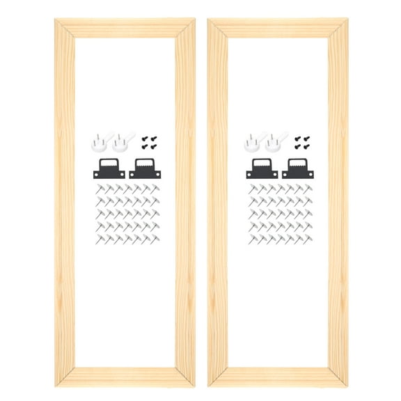2 Pack DIY Canvas Stretcher Bars, 16 x 6 Inch Canvas Frame Wooden Frames Kit Sturdy Stretcher Frames