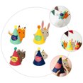 thumbnail image 3 of BRIGHTFUFU 4pcs Sombreros de cumpleaños para niños creativos Tocado con temática de animales DIY (Estilo mixto), 3 of 7