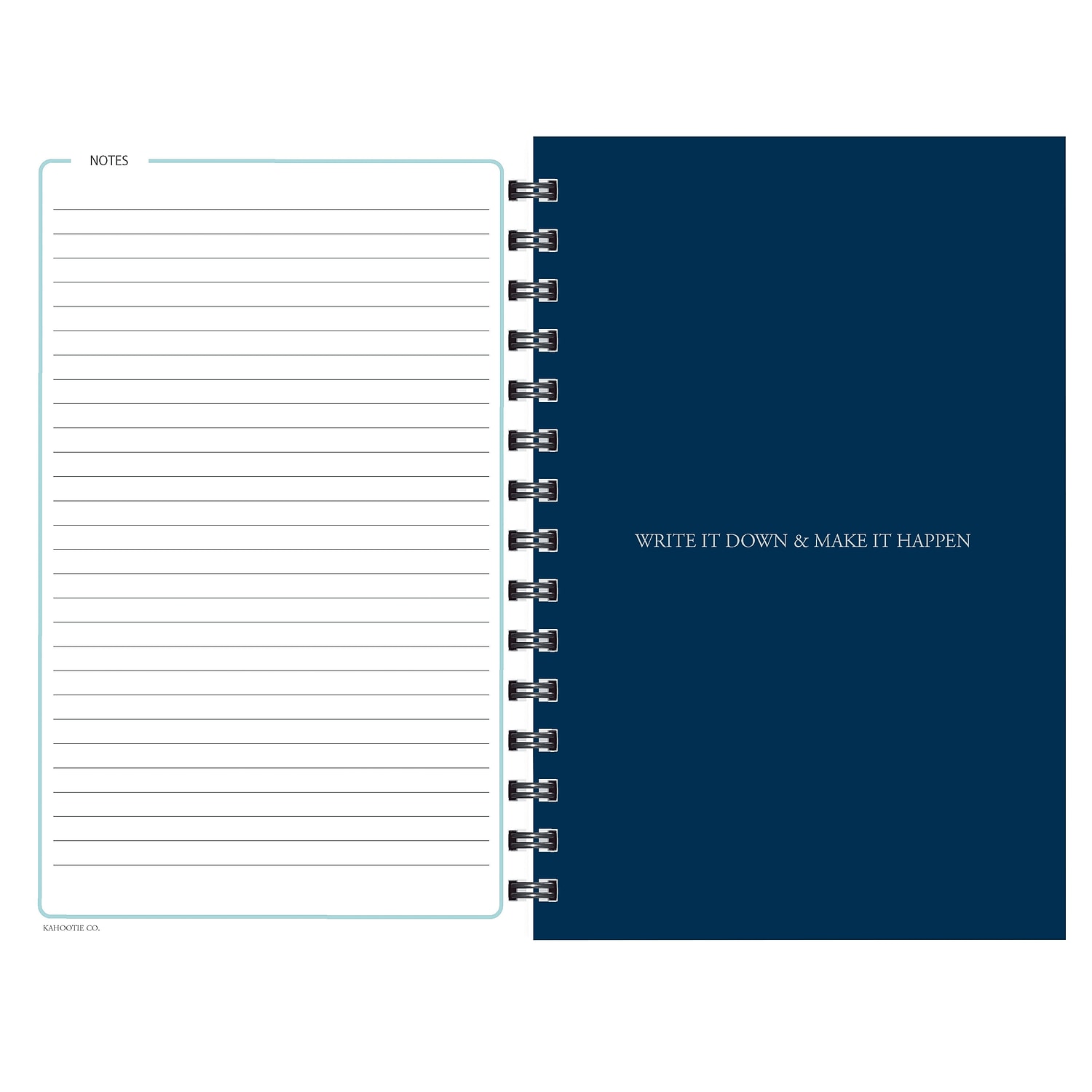 Kahootie Co. Kahootie Co Weekly Planner, 6-inch x 9-inch, Teal Polka Dot (ITKWTPD)