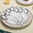 thumbnail image 3 of Long Handle Spoon, Coffee Stirrers, Premium Stainless Steel Ice Cream Spoon, Cocktail Stirring Spoons, Tea Spoons, Set of 8 (Silver), 3 of 7