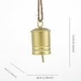 thumbnail image 3 of Christmas Cow Bells for Decoration 4.3in Christmas Double Bells Decoration Iron Atmospheres Large Ornaments Layout Christmas Tree Creatives Pendant, 3 of 6