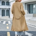 thumbnail image 5 of Pxiakgy Women'S Fashion Loose Long Sleeve Solid Color Banded Sweater Cardigan Khaki + S, 5 of 8