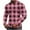 Hot Pink, variant on Flannel Shirt for Men Crewneck Sweatshirt Men's Fitness Home Wear Pajamas Fashion Loose Casual Solid Color T-shirt Sports Top Wine S