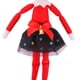 thumbnail image 3 of Ropa de muñeca de elfo, accesorios de Navidad, camisón de falda de manga corta, abrigo negro de Halloween, bufanda, gafas, escoba, regalo para niños, 3 of 4
