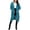 Blue, variant on HCYSFG Womens Solid Color Cardigan Sweater Open Front Long Sleeve Front Pockets Longline Knit Loose Fit Casual Layering Tops