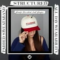 thumbnail image 4 of Funky Junque Trucker Hat – Vintage Two-Tone Snapback Baseball Cap with Embroidered Design - It's a Bad Day to Be a Hotdog - Red/Beige, 4 of 7
