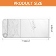 thumbnail image 5 of Tripumer 1 Pc Peel and Stick Marble Wallpaper 24 x 118 inch Marble Contact Paper Granite Vinyl Roll Wall Paper Glossy Marble Paper for Cabinets and Drawers Countertop Furniture Kitchen White, 5 of 7