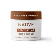 Native Coconut & Vanilla Detoxifying Body Scrub 12 oz