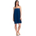 thumbnail image 1 of TowelSelections Women's Wrap Adjustable Cotton Terry Spa Shower Bath Gym Cover Up Small Monaco Blue, 1 of 4