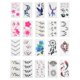 thumbnail image 1 of 60pcs/Set Floral Butterflies Tattoos Decor Stickers Ankle Tattoos Neck Stickers, 1 of 4