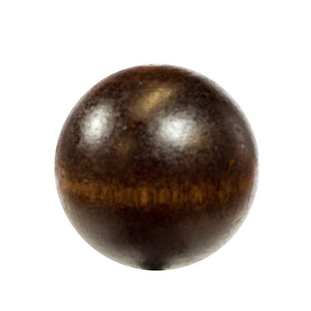 Pointed Finial - Walnut Dark Lamp Finial Wood Ball 1.45