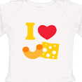 thumbnail image 4 of Inktastic I Heart Mac and Cheese Boys or Girls Long Sleeve Baby Bodysuit, 4 of 5