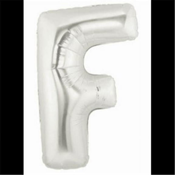 Burton & Burton 40" Letter F Shape Silver Balloon