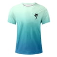 thumbnail image 5 of Kcolen T Shirts for Mens Solid Color Round Neck Athletic Tees Gym Workout Sweatshirt Soft Breathable Top Mens Fashion Outfits,Sky Blue, 5 of 5