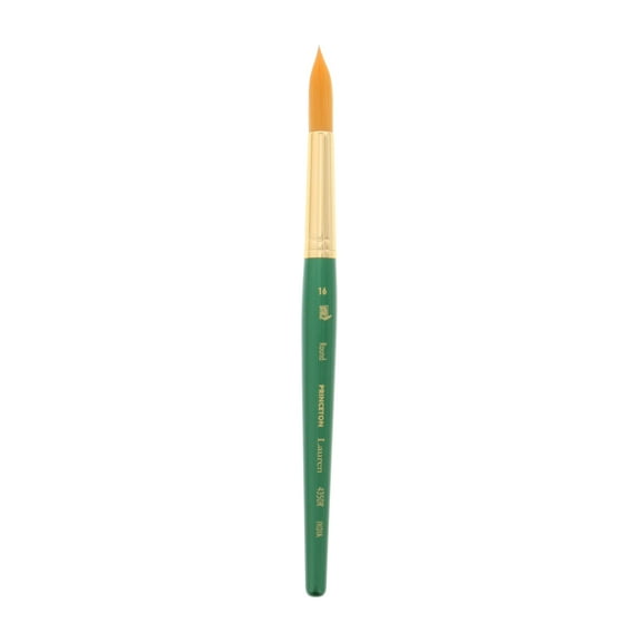 Princeton Brush Lauren Golden Synthetic Watercolor & Acrylic Brush, Round, 16